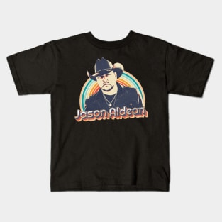 Jason Aldean Vintage Retro Kids T-Shirt